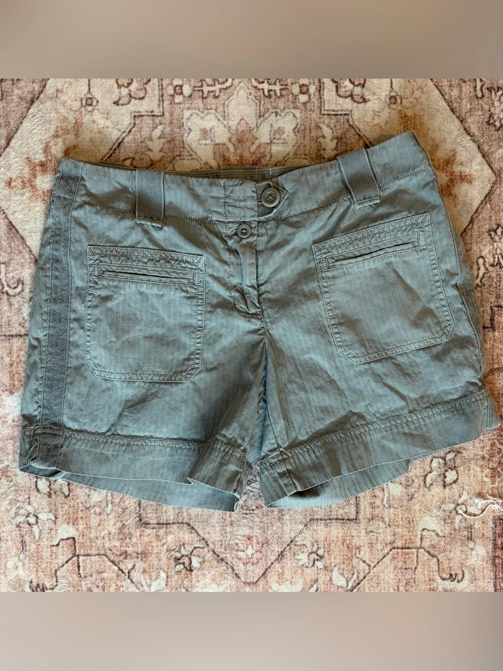 5/$26 J. Crew Grey-Blue Utility Cargo Shorts